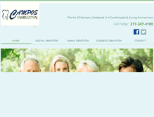 Tablet Screenshot of camposfamilydental.com